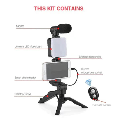 All-in-one Vlogging Pro Kit Video Making Equipment