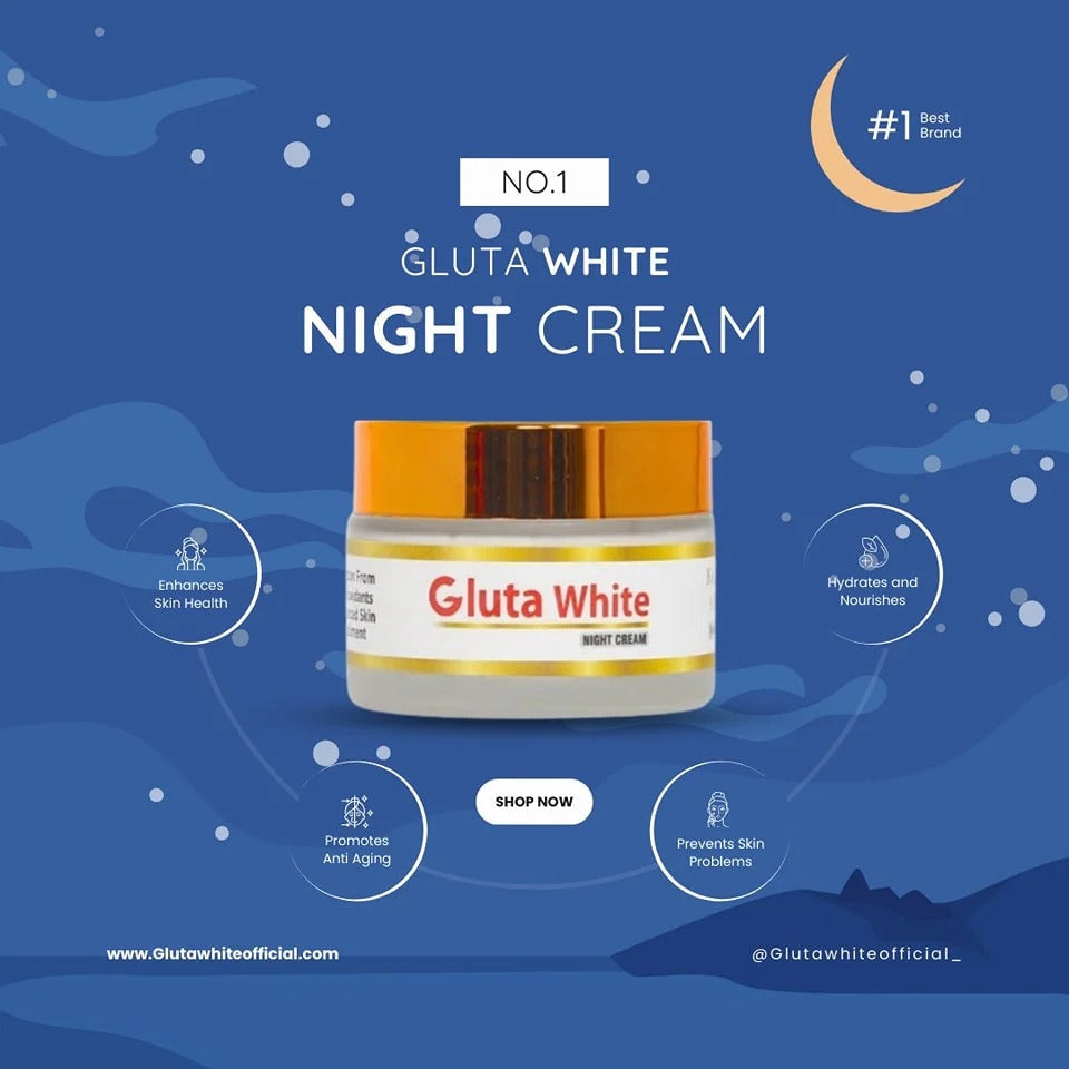 Gluta White Extreme Stronge Light up And Anti-Aging Night Cream