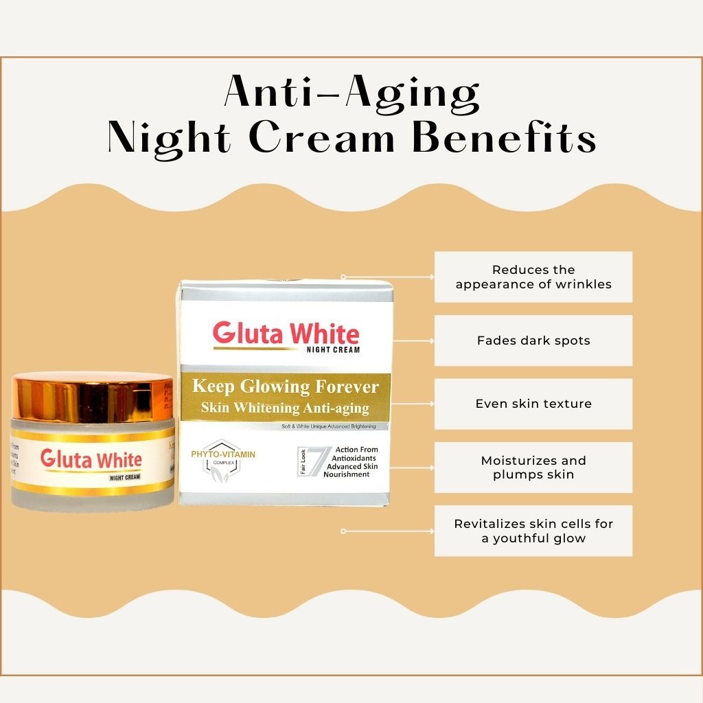 Gluta White Extreme Stronge Light up And Anti-Aging Night Cream