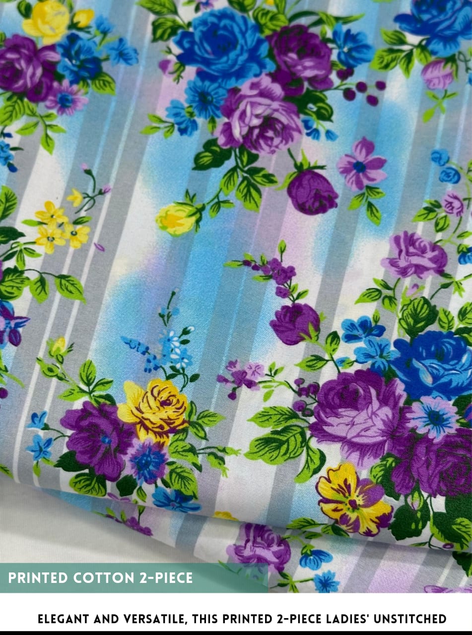 2 Piece All Over Printed cotton Dress