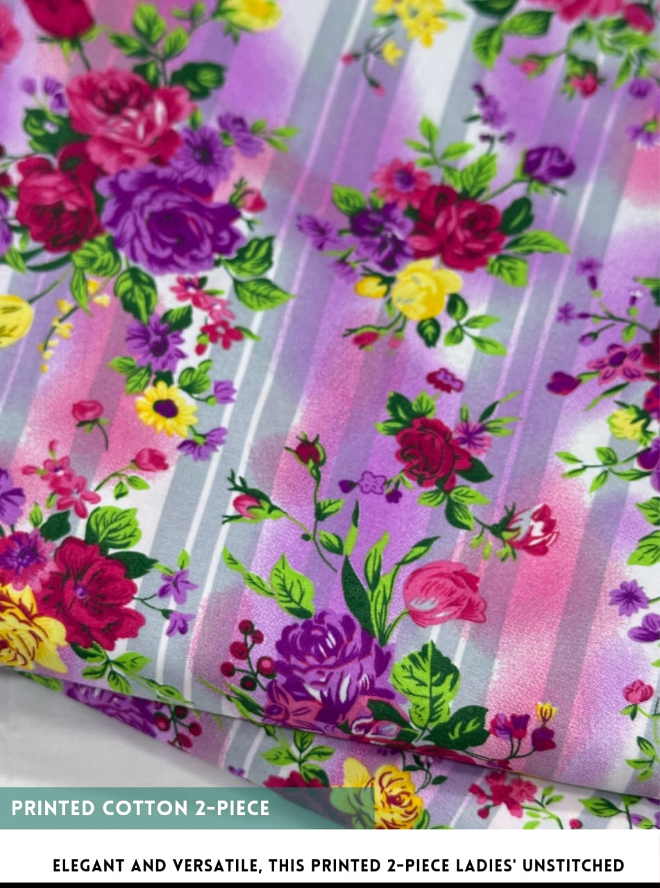 2 Piece All Over Printed cotton Dress